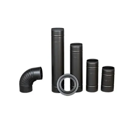 Rekor Siyah Mat 70-50-33-25-16 cm soba borusu 1.kalite 0.40mm.