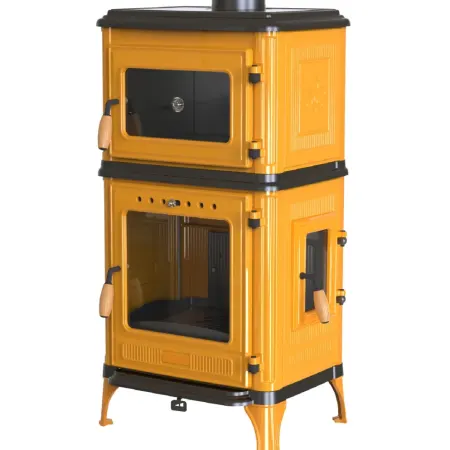HOŞSEVEN 8010 CK Döküm Fırınlı Şömine - Sarı